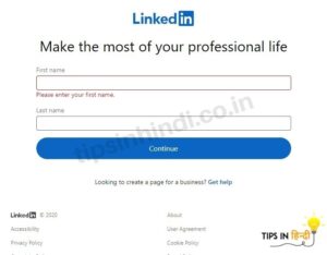 Linkedin mein account kaise banaye 3